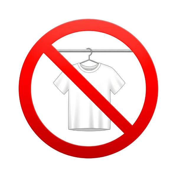 No White Clothes 600X600