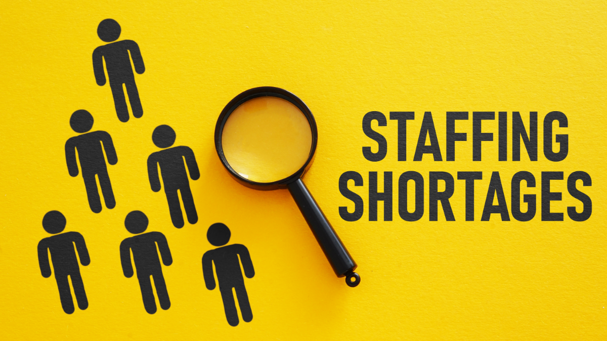 Staffing Shortages Graphics On Yellow 1200X900